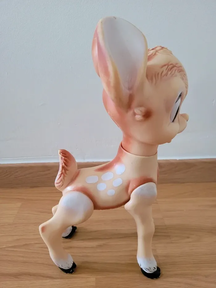 Ancien jouet pouet bambi articulé walt disney - photo numéro 2