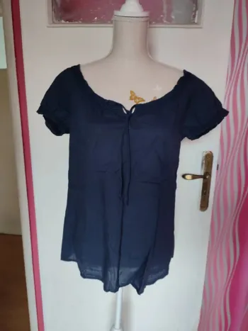 52- blouse, taille S, denim