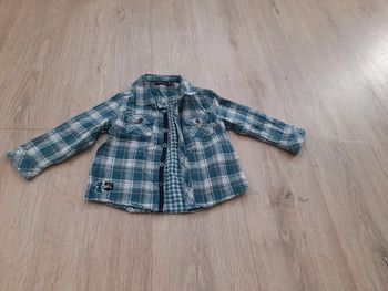 Chemise manches longues à carreaux 18 mois