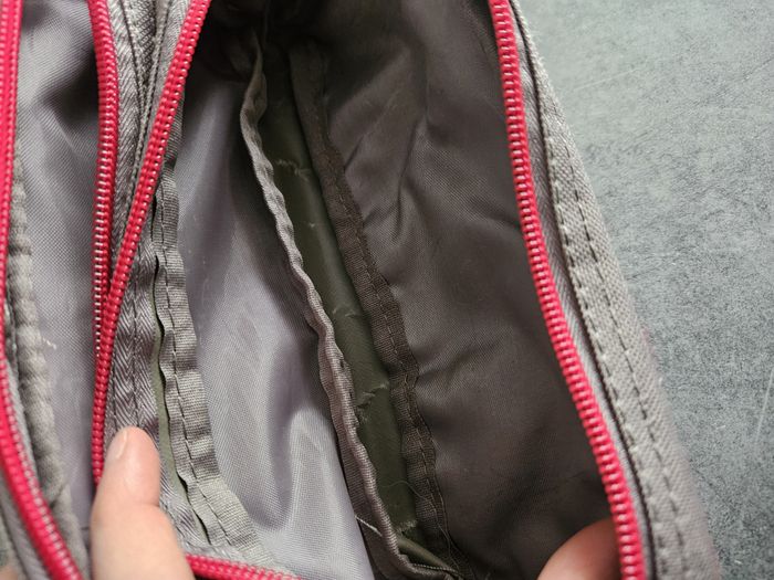 Trousse fourre-tout pour école rectangulaire 2 poches - Grise & rose - Fouganza - photo numéro 8