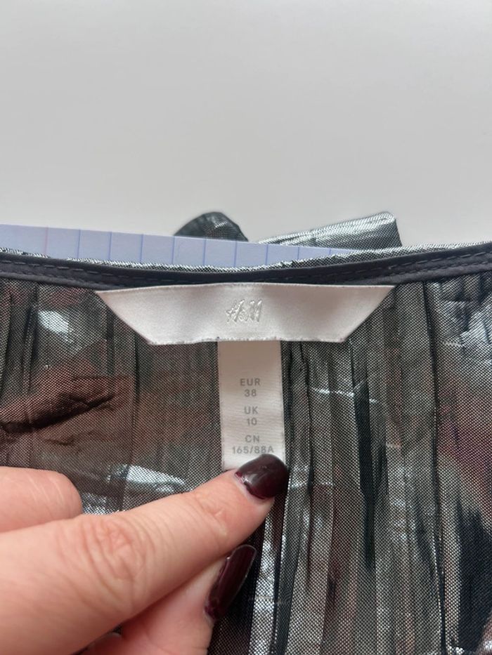 Combi-short argentée H&M taille M/38 - photo numéro 2