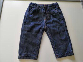 Pantalon relax en denim (Jean Bleu brut) 6 mois (68 cm) Tape à l'Oeil