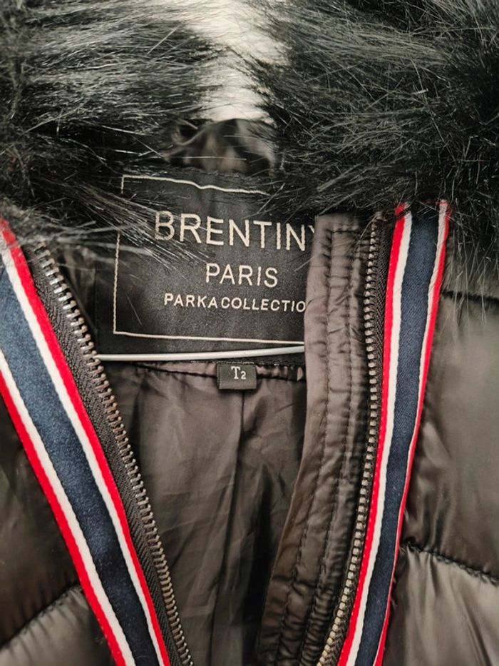 Doudoune Brentiny Paris Femme courte noire T2 (M) avec ceinture - photo numéro 3