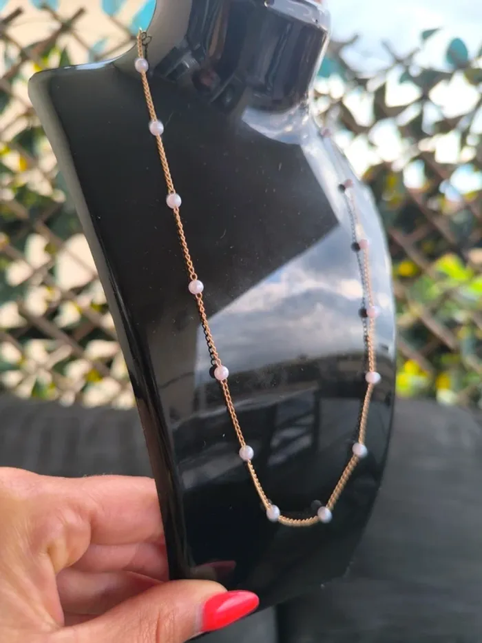 Collier doré , acier inoxydable neuf, idée cadeau - photo numéro 2