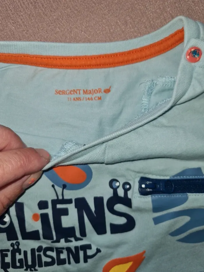 Pyjama sergent major 11 ans 2 pièces - photo numéro 4
