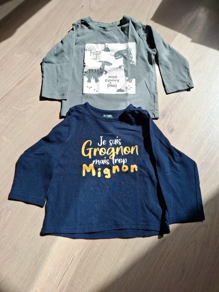 Tee-shirts manches longues 18 mois
