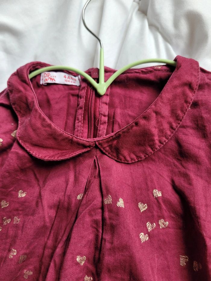 Très jolie blouse à manches longues et col claudine - photo numéro 3