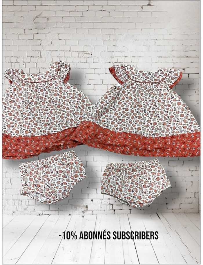 2 magnifiques robes été avec culotte 24 mois