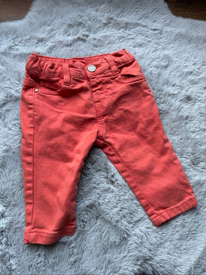 Jean couleur  saumon/corail - 3/6 mois - Zara