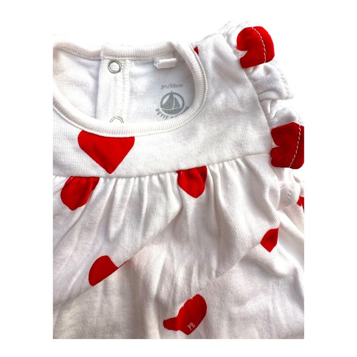 Robe body coeurs Petit Bateau 3 mois NSE (19€) - photo numéro 4