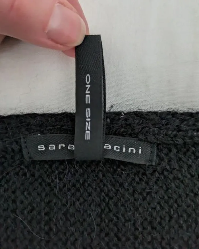 Pull en alpaga laine - Sarah Pacini - taille unique - photo numéro 8