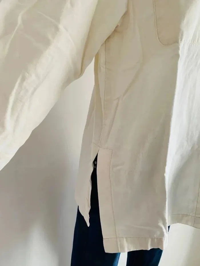 Chemise vintage femme lin et coton L/40 - photo numéro 3