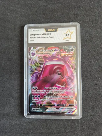 ectoplasma v max 157/264 pca 9,5 carte pokémon française Poing de fusion EB08