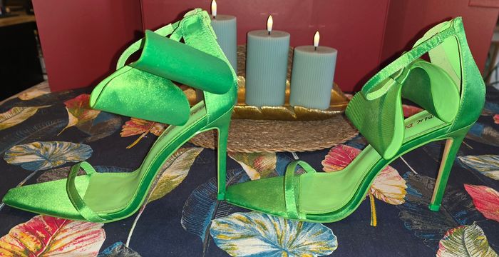 Escarpins vert gros noeud 40 - photo numéro 5