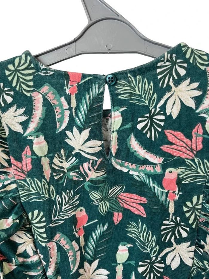 Robe d’été verte (oiseaux et végétaux) - Vertbaudet 6 ans (116cm) - photo numéro 6