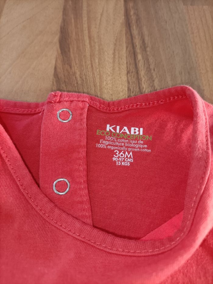 Débardeur rose 3 ans Kiabi Papa que j'aime - photo numéro 4