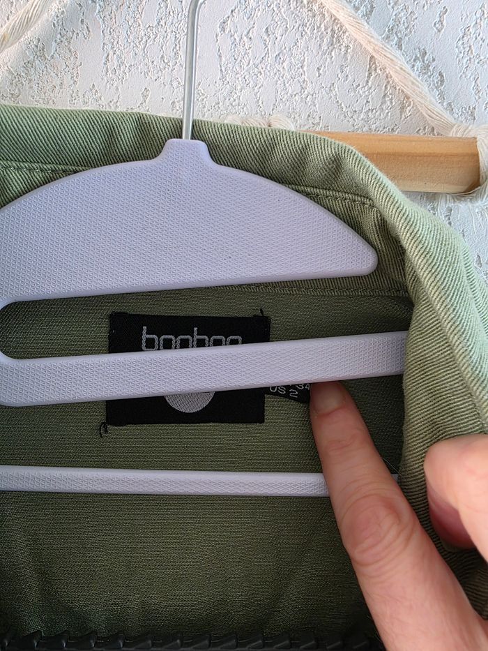 Surchemise kaki boohoo taille 34 - photo numéro 6