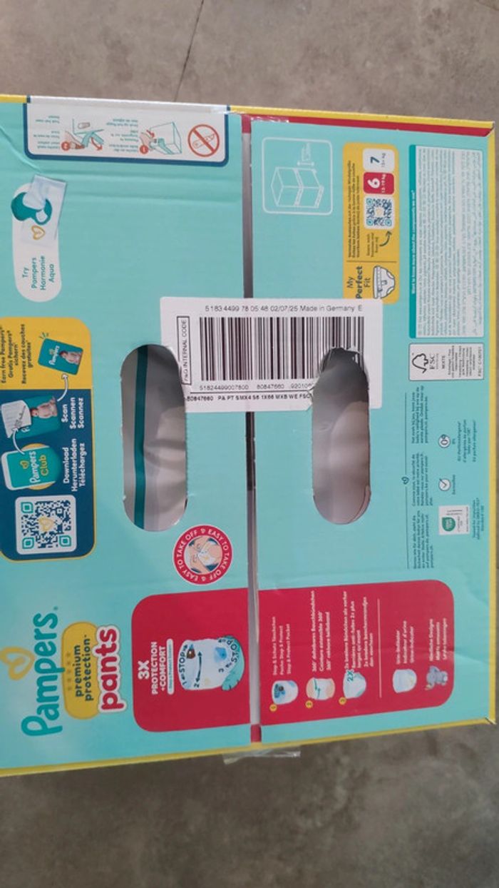 Pampers pants taille 6 couches culottes - photo numéro 2