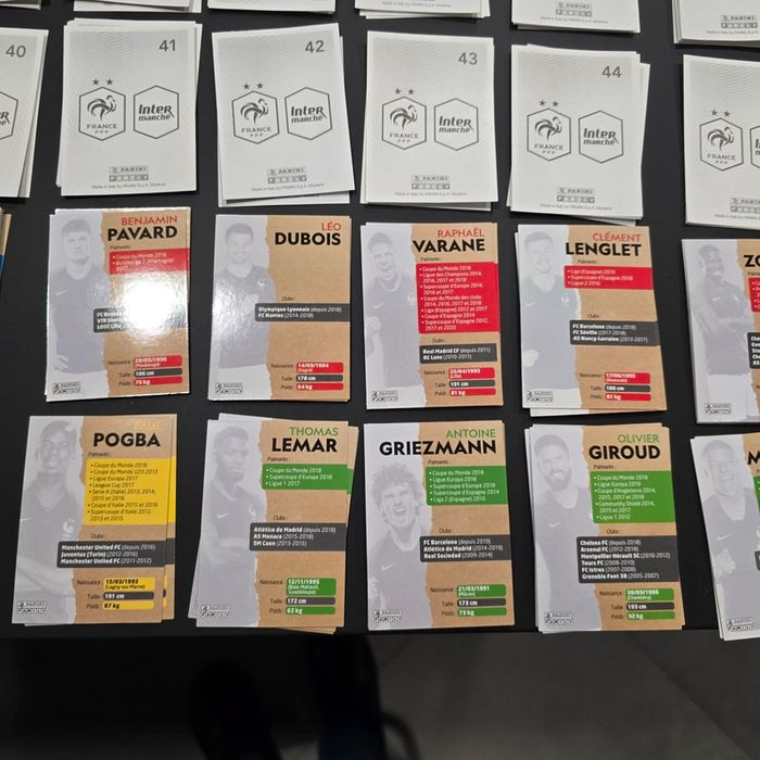 Lot 72 cartes de football Panina et intermarché - photo numéro 10