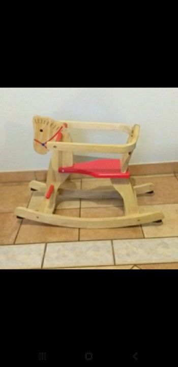 Trotibul. Cheval à bascule évolutif en bois