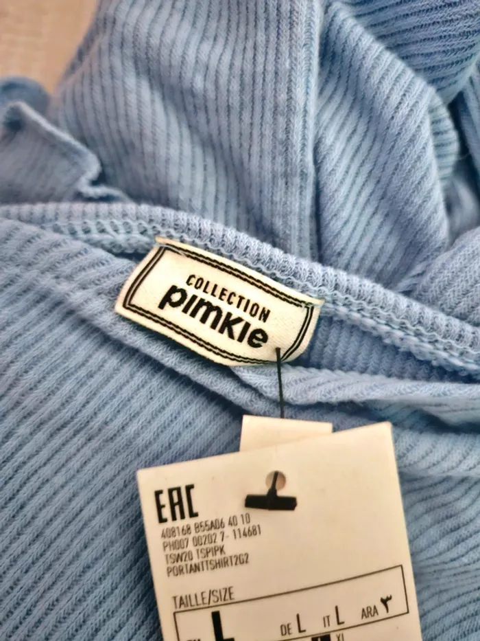 Haut bleu ciel Pimkie Taille L Neuf - photo numéro 5