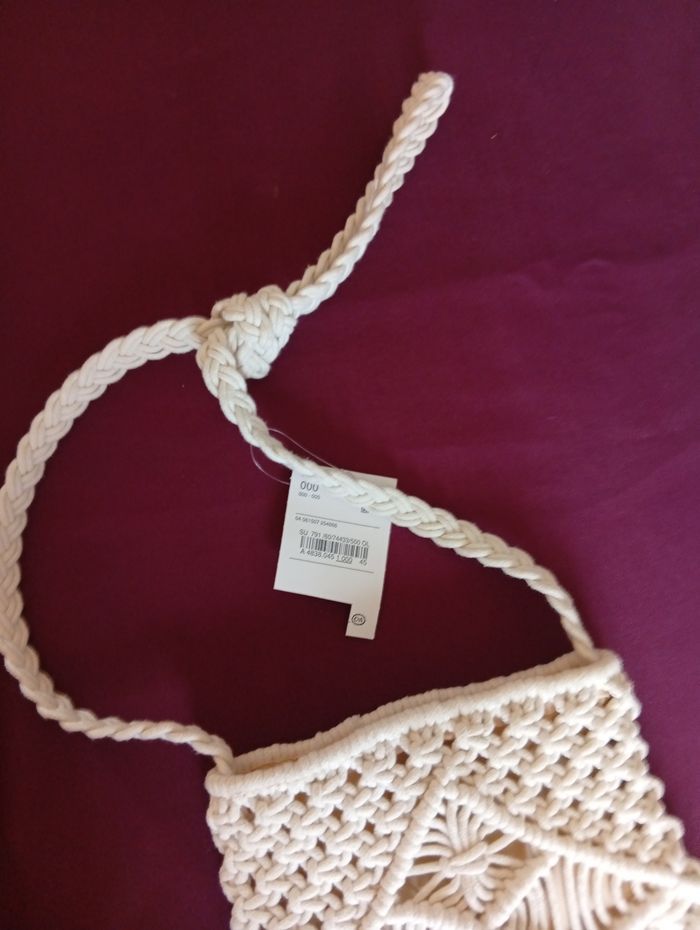 Sac à bandoulière en macramé neuf - photo numéro 3