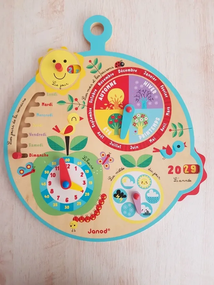 La roue du temps, tableau en bois Janod - photo numéro 2