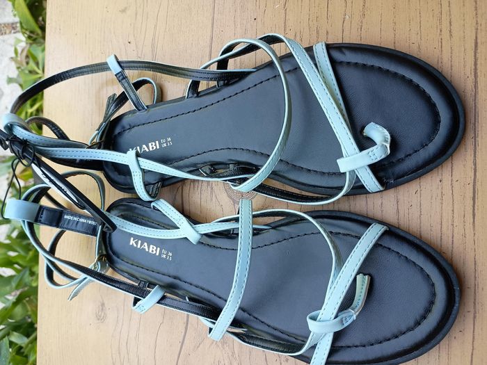 sandale femme bleu - photo numéro 7