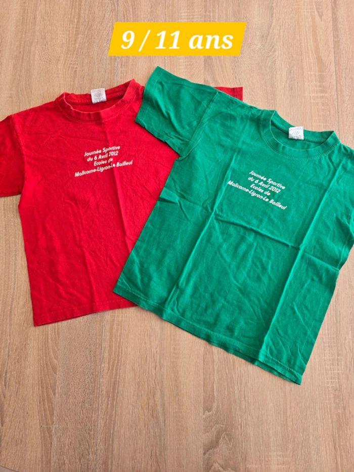 Lot 2 maillots 9 / 11 ans