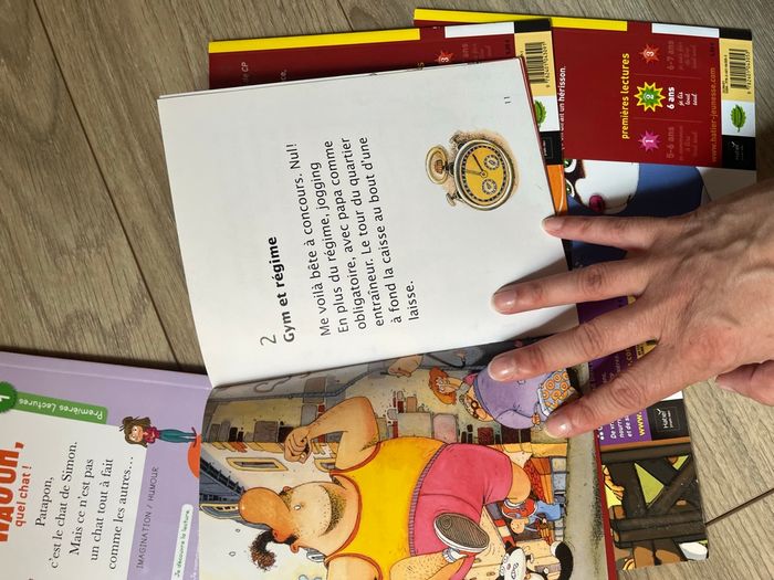 Lot de livres premières lectures: chat, cheval 6-7ans hatier jeunesse - photo numéro 3