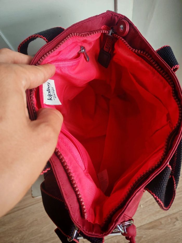 Sac kipling asseni mini neuf bordeaux - photo numéro 9