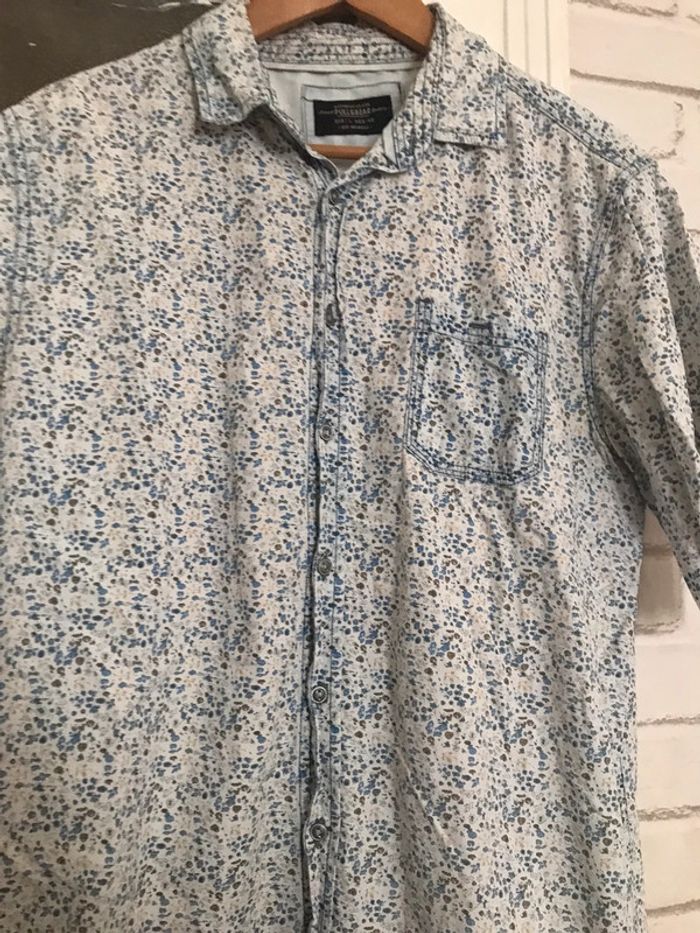 Chemise à fleur Pull&bear taille L (taille 40) - photo numéro 8