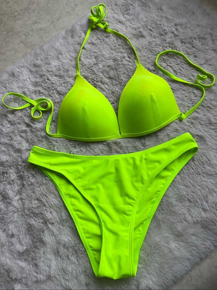 Bikini jaune fluo