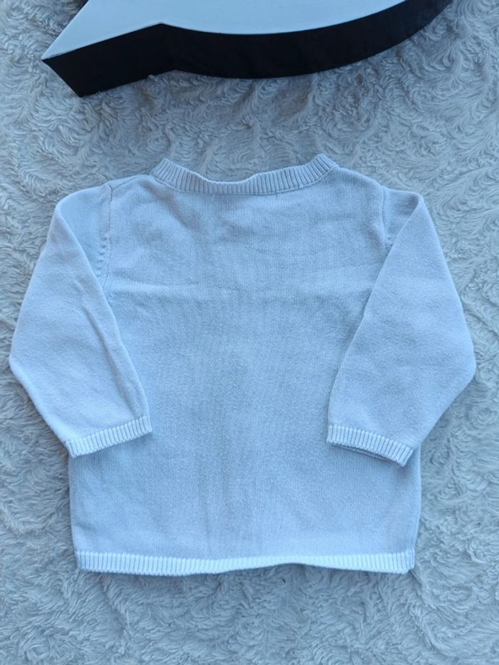 Gilet Fille 3 mois motif cerise Vertbaudet 100% coton - photo numéro 9