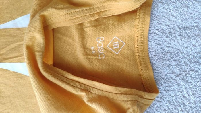 T-shirt manche courte moutarde 5 ans - photo numéro 2