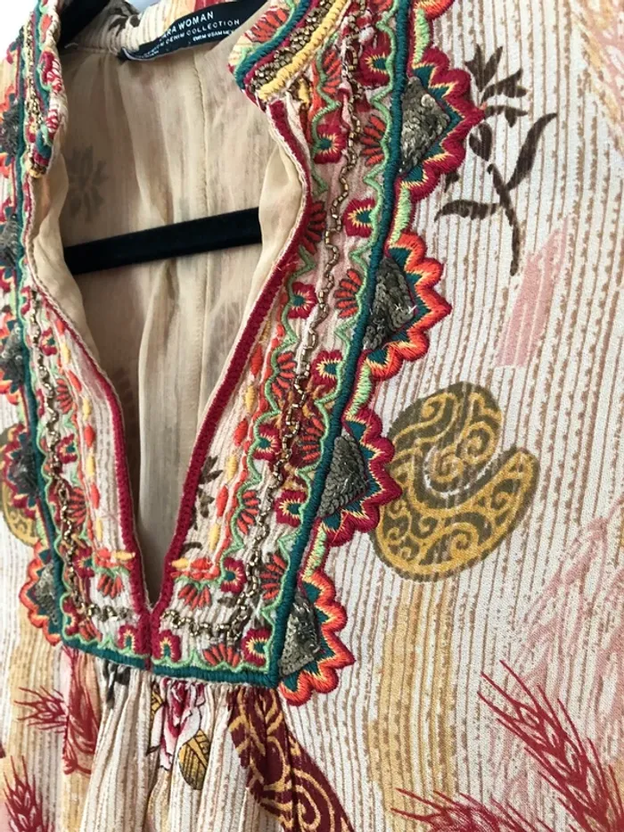 Robe Zara bohème taille M - photo numéro 2