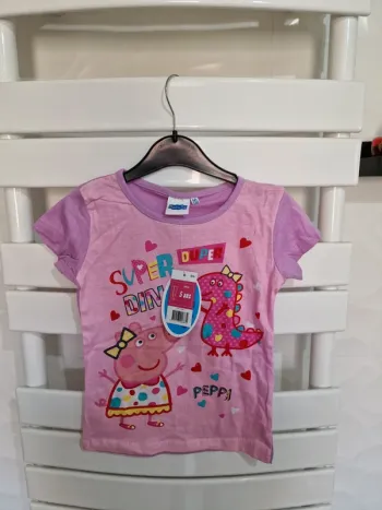 tee-shirt rose Peppa pig