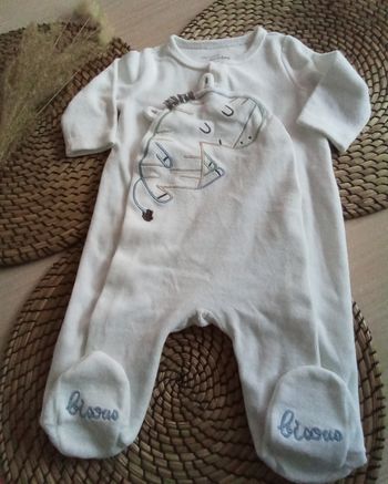 Babygro mixte en velours avec jolie impression Du Pareil au Même taille 3 mois