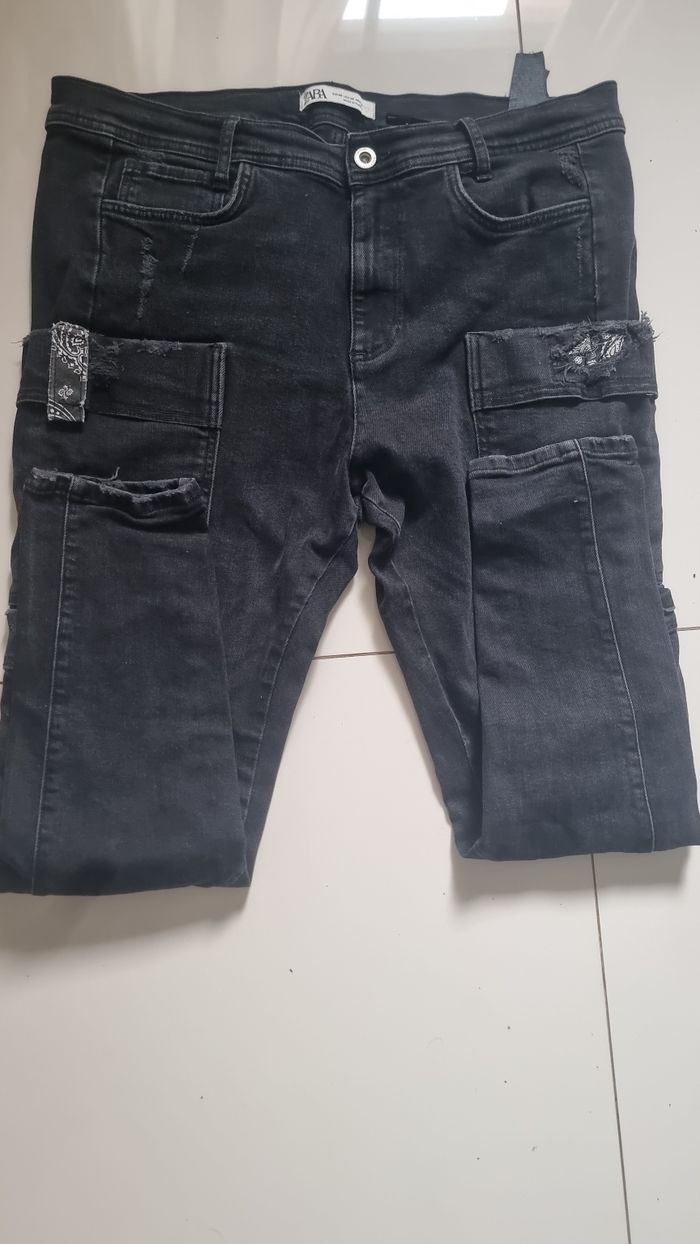 Jean's cargo zara taille XL - photo numéro 3