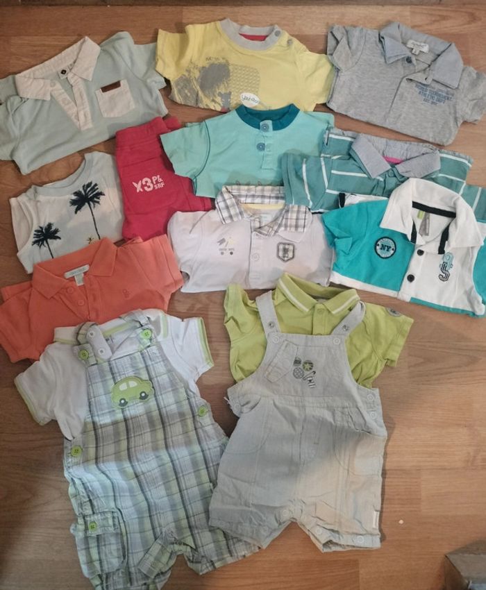 Lot de tee shirt / été 6 mois