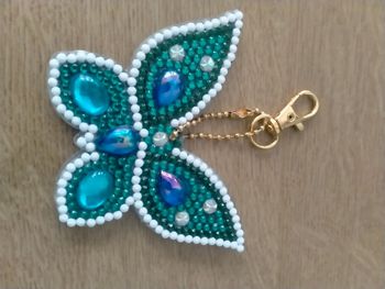 Porte clé fait main papillon