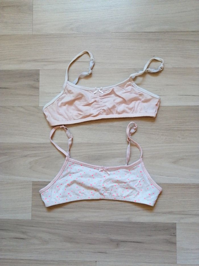 Lot 2 brassières bretelles réglables