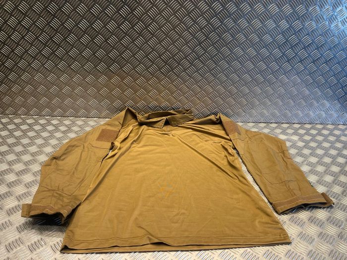 T-shirt manche longues chemise militaire combat tactical mil-tec coyote taille xxl neuf