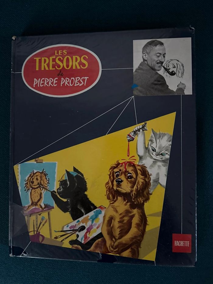 1969 Grand album Hachette livre ancien Les Trésors de Pierre Probst Caroline Pouf Youpi