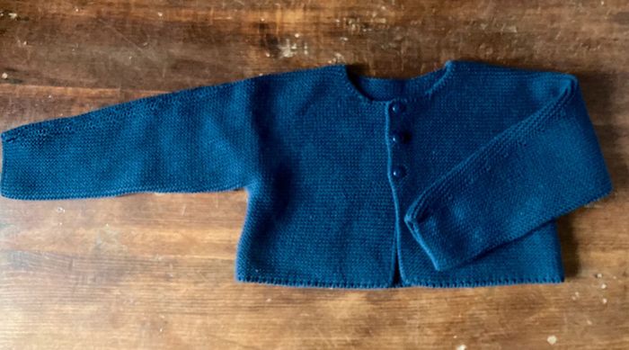 Gilet maille 18 mois Absorba bleu marine
