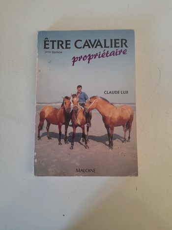 Être cavalier propriétaire Claude Lux 3eme édition 1989
