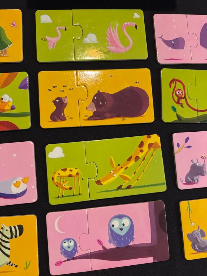 Puzzle Djeco Duo Maman & bébé 12 puzzles - photo numéro 3