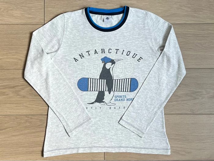 Lot de 4 t-shirts sérigraphiés Petit bateau T-10 ans - photo numéro 6