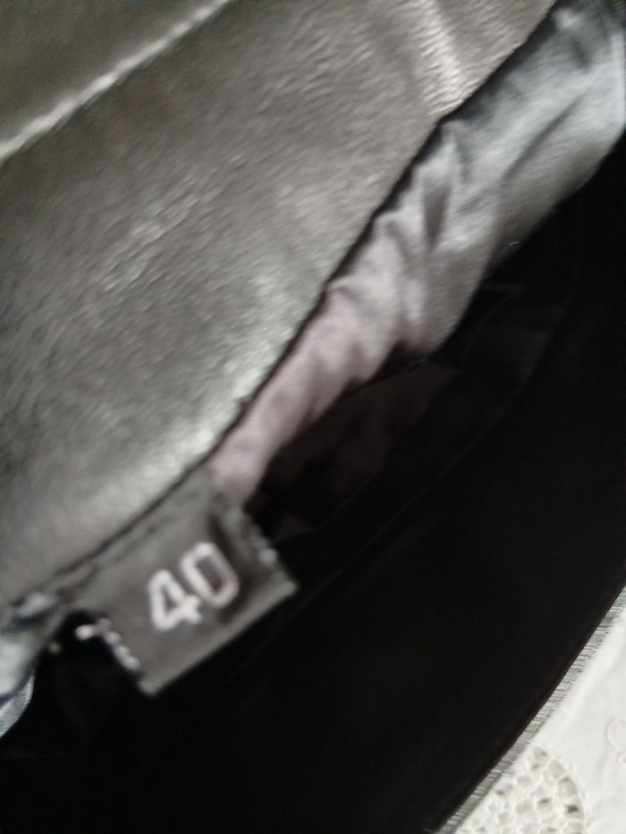 Jupe cuir agneau jupe cuir plissée devant, derrière - photo numéro 5