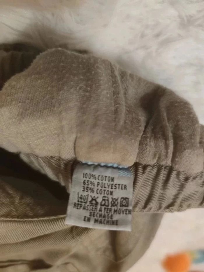 Pantalon Cargo doublé T. 3 mois 💮 100% Coton - photo numéro 9